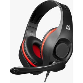 Наушники-гарнитура проводная Defender Tune 130 черный+красный