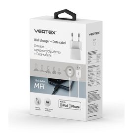 Зарядное устройство сетевое Vertex для iPhone белый