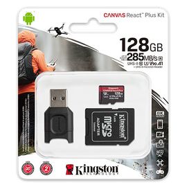Карта памяти MicroSD 128GB Class 10 UHS-II A1 V90  Kingston MLPMR2/128GB