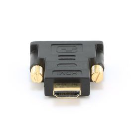 Переходник HDMI <-> DVI Cablexpert A-HDMI-DVI-1, 19M/19M, золотые разъемы, пакет, черный