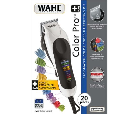 Машинка для стрижки волос Wahl Color Pro Cordless синий
