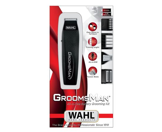 Триммер для усов и бороды Wahl Groomsman All in 1 Trimmer черный