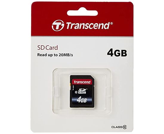 Карта памяти SD 4GB Class Transcend TS4GSDC300S