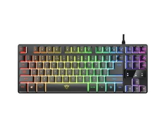 Клавиатура игровая Trust RU GXT 833 THADO черный