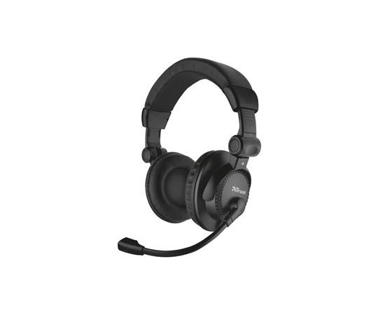 Наушники-гарнитура проводная Trust Como черный