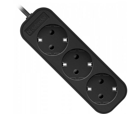 Удлинитель DEFENDER с заземлением M330 3 м, 3 розетки