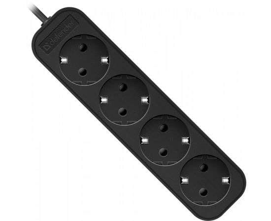 Удлинитель DEFENDER с заземлением M450 5 м, 4 розетки