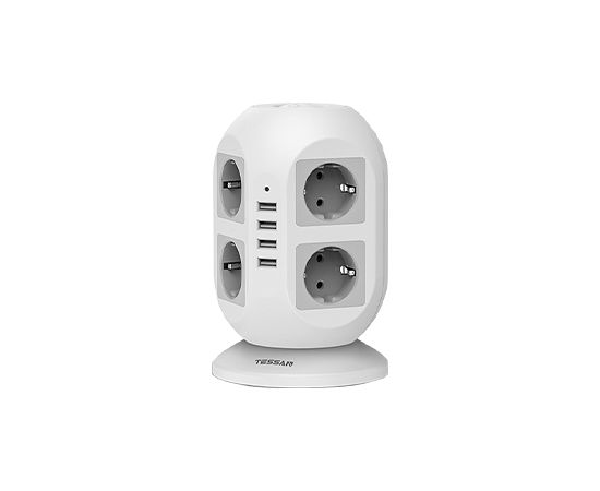 Сетевой фильтр Tessan JW402 серый
