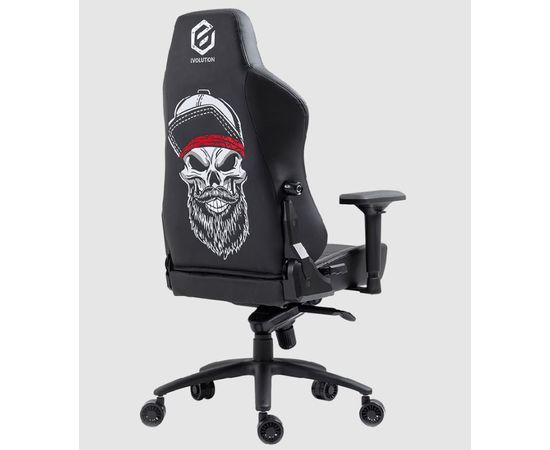 Игровое кресло Evolution GLORIOUS SKULL BUDDY черный