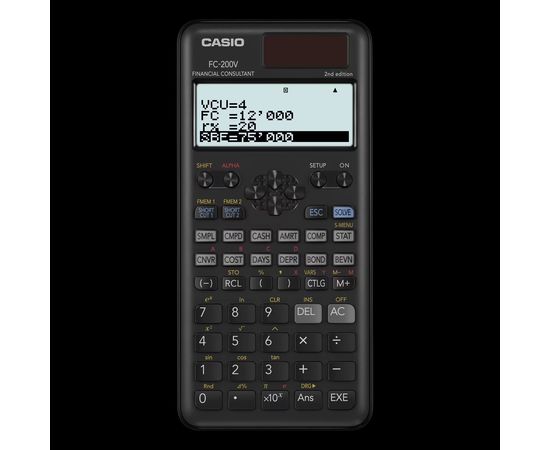 Калькулятор финансовый CASIO FC-200V-2-W-ET