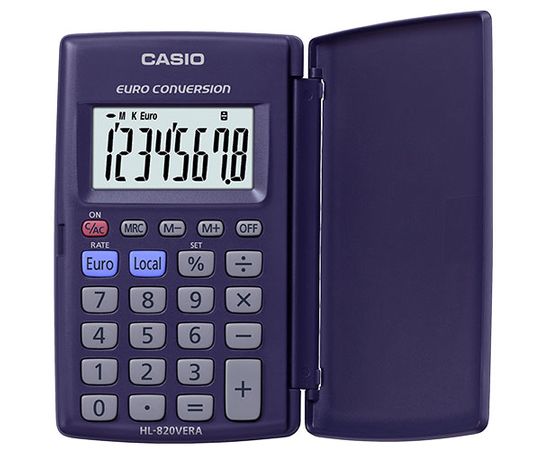 Калькулятор карманный CASIO HL-820LV-BK-W-GP