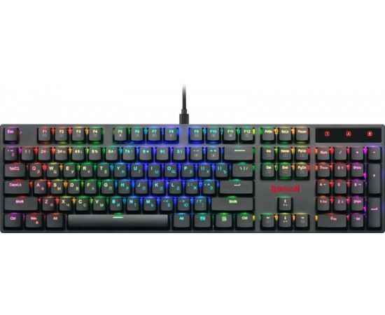 Клавиатура игровая механическая Redragon Apas RGB, черный