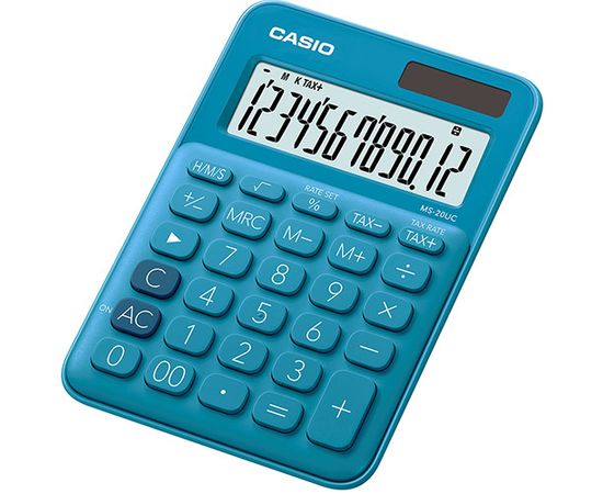 Калькулятор настольный CASIO MS-20UC-BU-W-EC