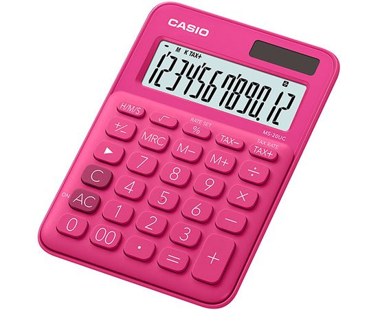 Калькулятор настольный CASIO MS-20UC-RD-W-EC