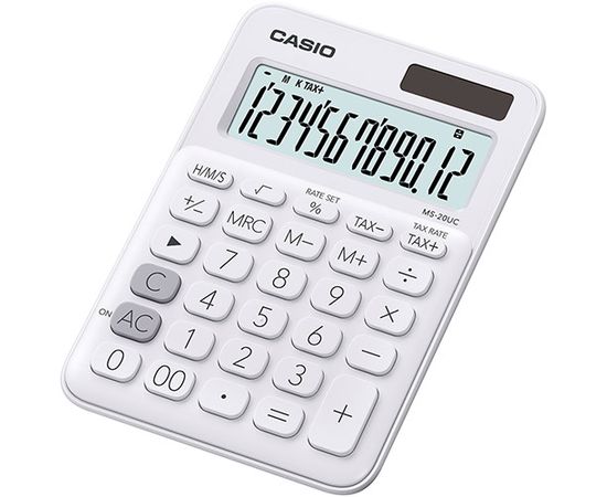 Калькулятор настольный CASIO MS-20UC-WE-W-EC