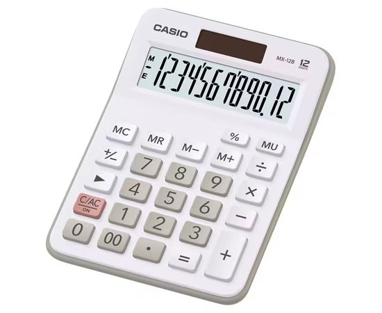 Калькулятор настольный CASIO MX-12B-WE-W-EC