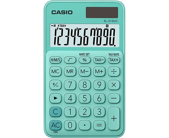 Калькулятор карманный CASIO SL-310UC-GN-W-EC