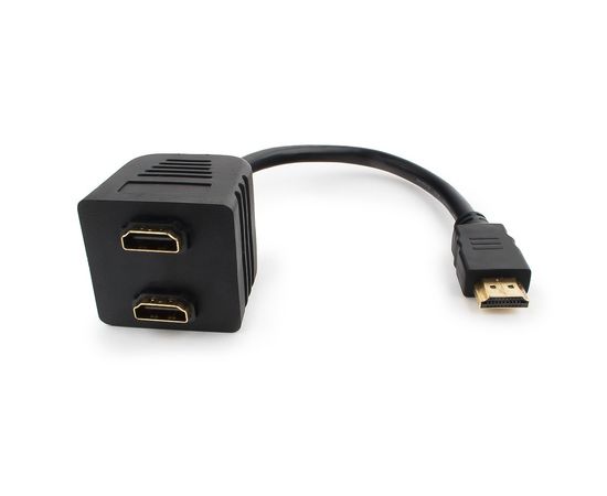 Разветвитель HDMI Cablexpert DSP-2PH4-002, HD19F/2x19F, 1 компьютер => 2 монитора, пасcивный, Full-H