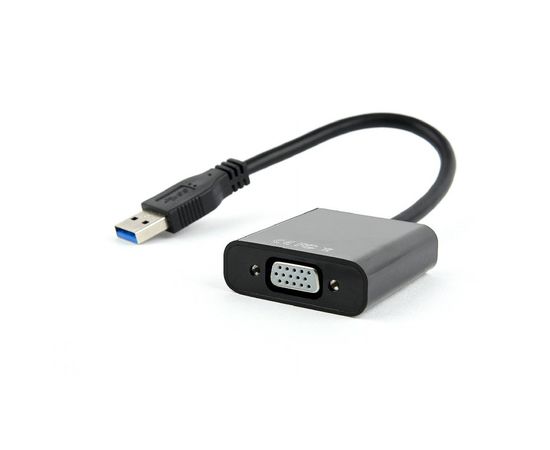 Видеоадаптер (конвертер) USB 3.0 --> VGA Cablexpert AB-U3M-VGAF-01, черный