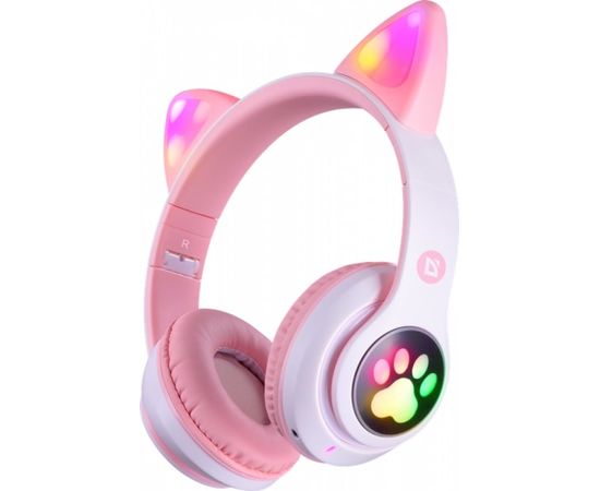 Наушники-гарнитура беспроводные Defender FreeMotion B585 led черный, BT