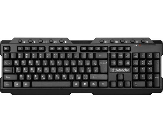 Клавиатура проводная Defender Element HB-195 RU черный