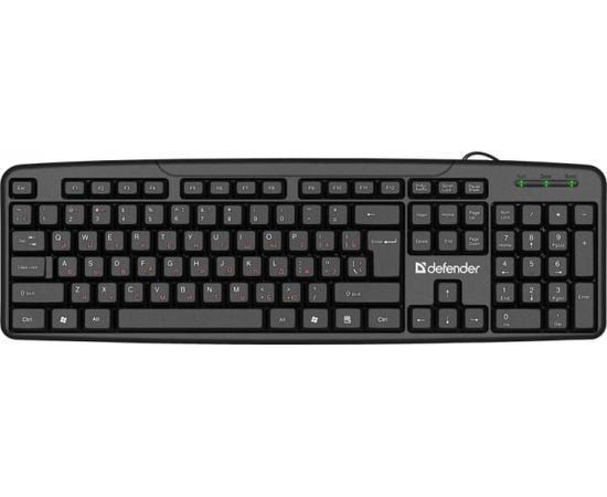 Клавиатура проводная Defender Astra HB-588 RU черный