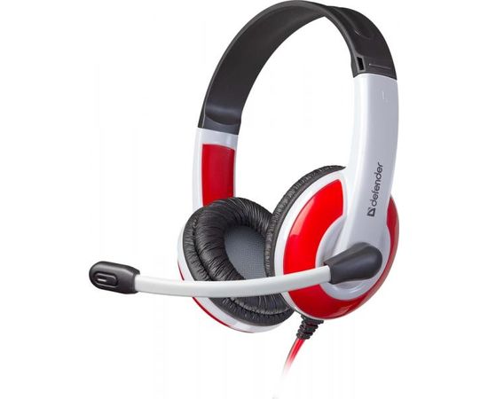 Наушники-гарнитура игровые Defender Warhead G-120 красный + белый