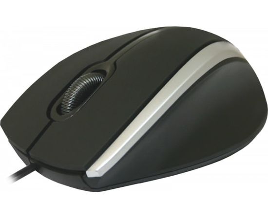 Мышь проводная Defender MM-340 черный+серый