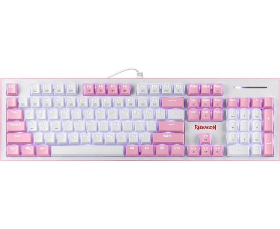 Клавиатура игровая механическая Redragon Hades, розовый