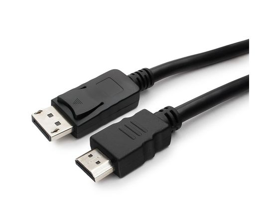 Кабель DisplayPort->HDMI Cablexpert CC-DP-HDMI-10M, 10м, 20M/19M, черный, экран, пакет