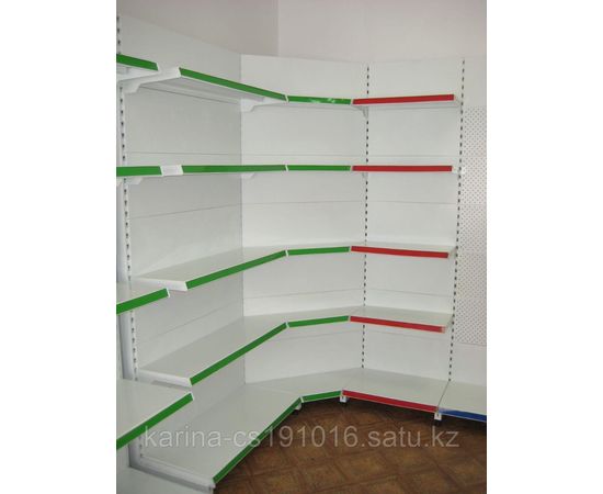 Стеллаж металлический пристенный 2200*300/400 без ценника