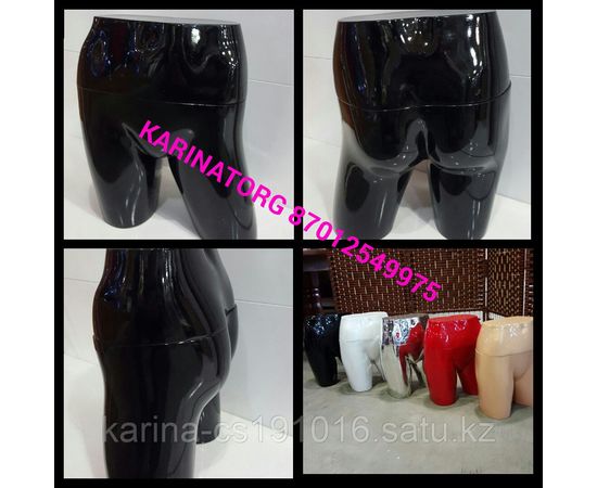 Манекен для нижнего белья глянцевый цвет черный.