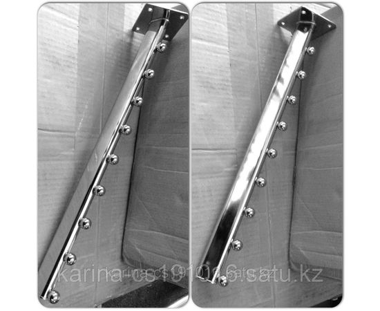 Кронштейн на стену для одежды плоский усиленый 9 шариков