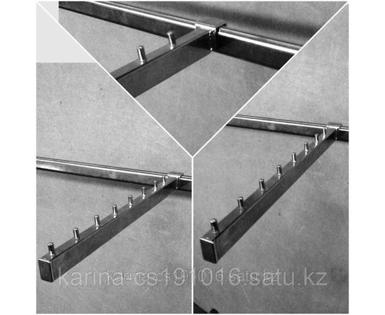 Кронштейн на оборудование / квадратные трубы/ для одежды новинка квадратный дизайн 9 штырей