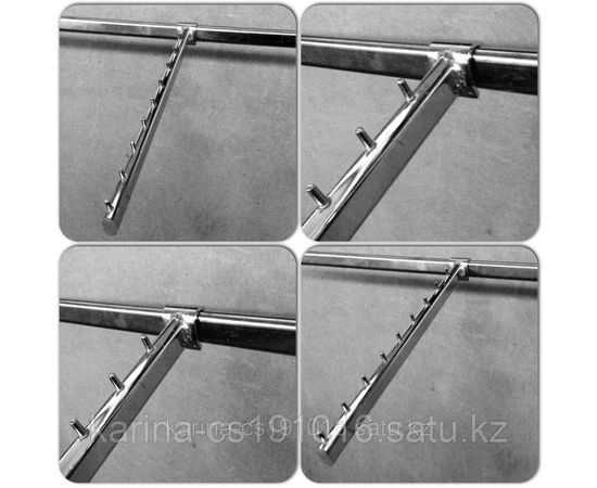 Кронштейн на оборудование / овальную трубу/ для одежды усиленый 9 штырей пр-во Турция