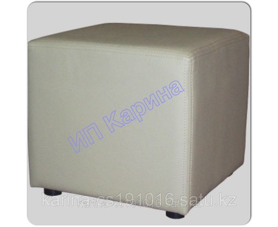 Пуфик кожаный размер 40*40