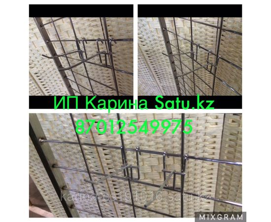 Крючок на сетку хромированный 10см