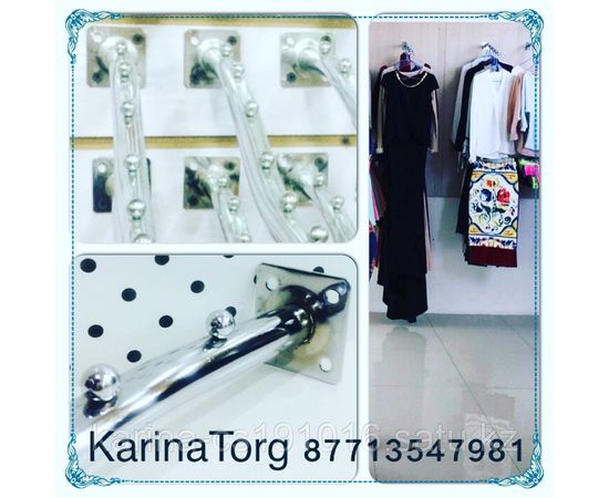 Кронштейн на стену для одежды 7 шариков