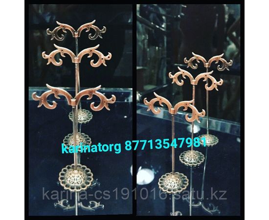 Тройка для бижутерии (серьги )цвет бронза