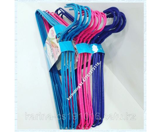 Плечики металлические цветные косичка