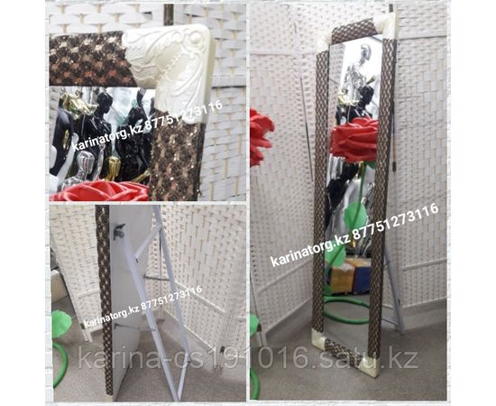 Напольное зеркало в багетной рамке