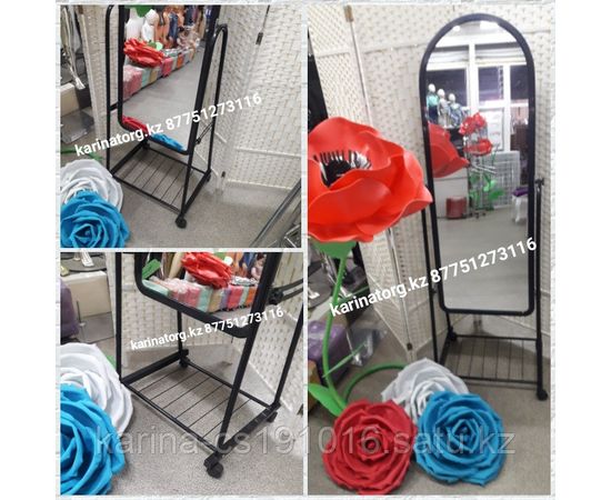 Зеркало Напольное широкое черного цвета