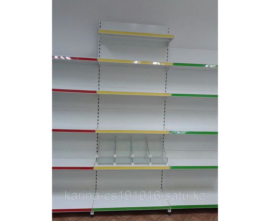 Стеллаж металлический пристенный 2500*400/400