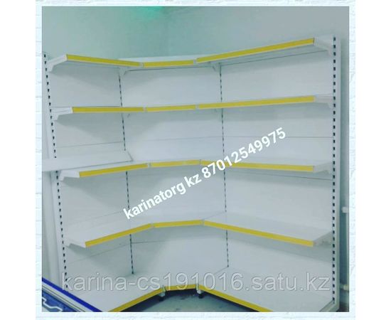 Стеллаж металлический пристенный 2500*400/500