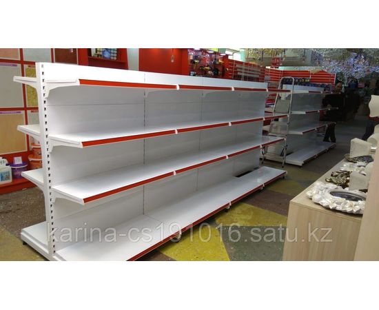 Стеллаж металлический двухсторонний 1600*400/400