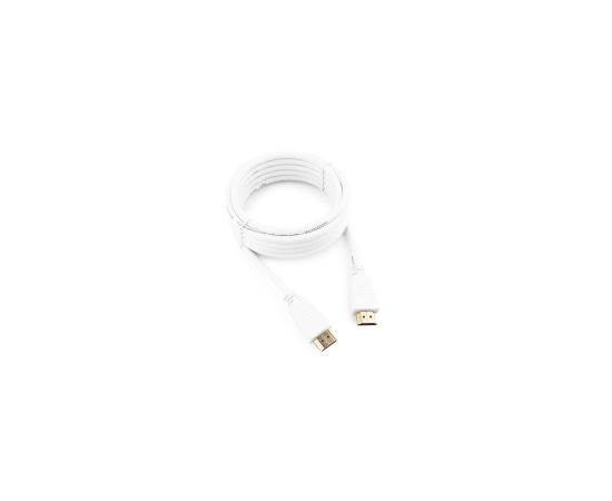 Кабель HDMI Cablexpert CC-HDMI4-W-10, 3м, v1.4, 19M/19M, белый, позол.разъемы, экран, пакет