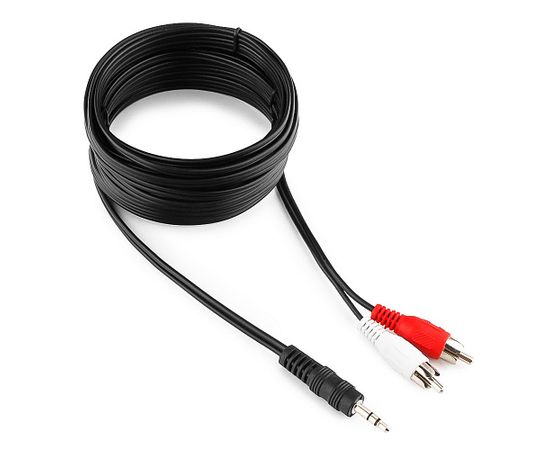 Кабель аудио Cablexpert CCA-458-5M, джек3.5 / 2xRCA, 5.0м