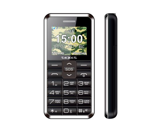 Мобильный телефон Texet TM-101 черный