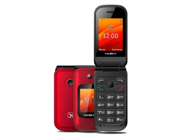 Мобильный телефон Texet TM-B202 красный