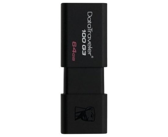 USB Флеш 64GB 3.0 Kingston DT100G3/64GB черный